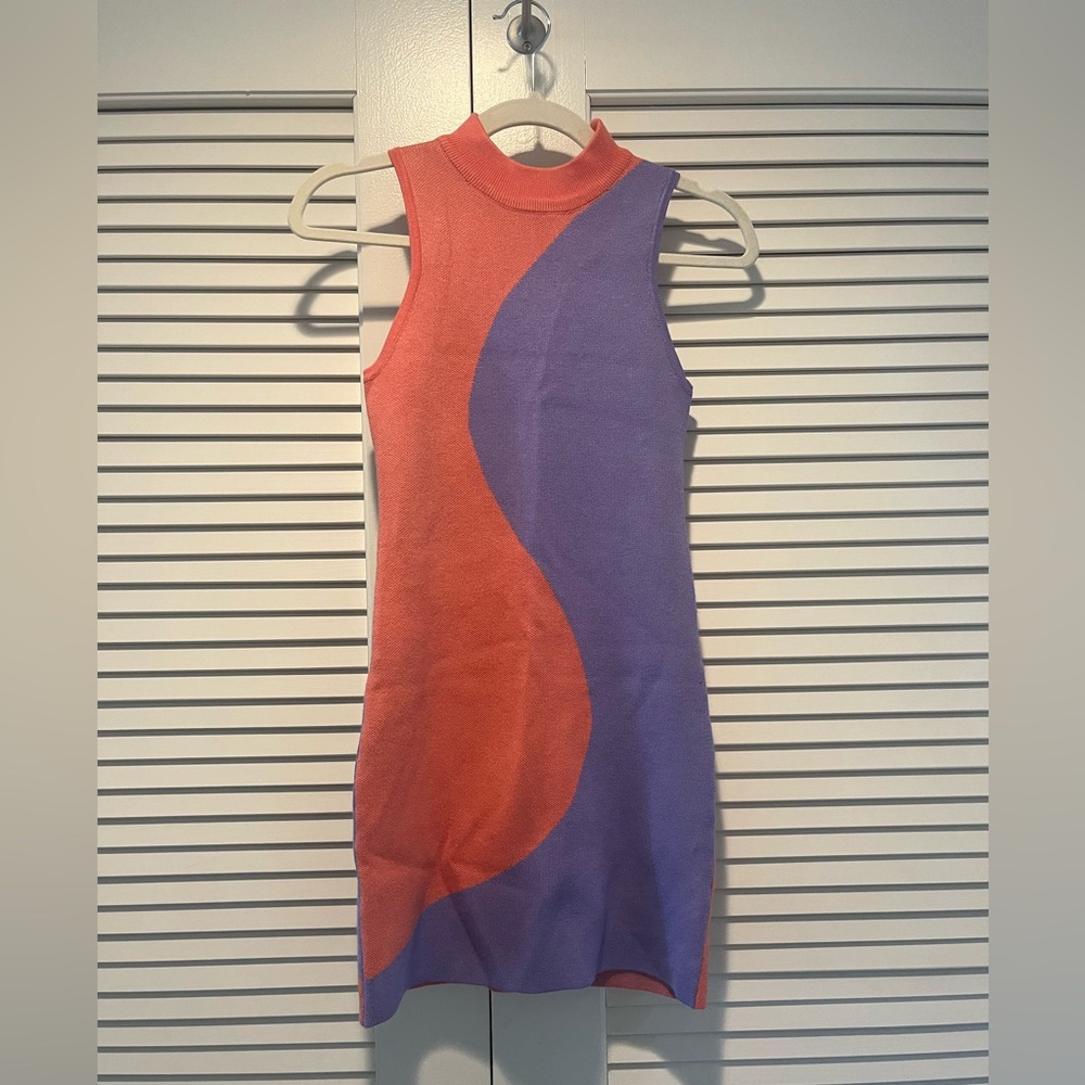 Verge Girl pink and purple mini dress size 8